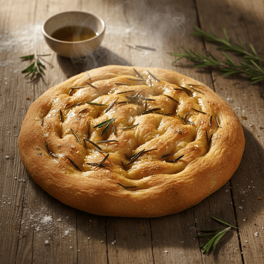 Focaccia med rosmarin