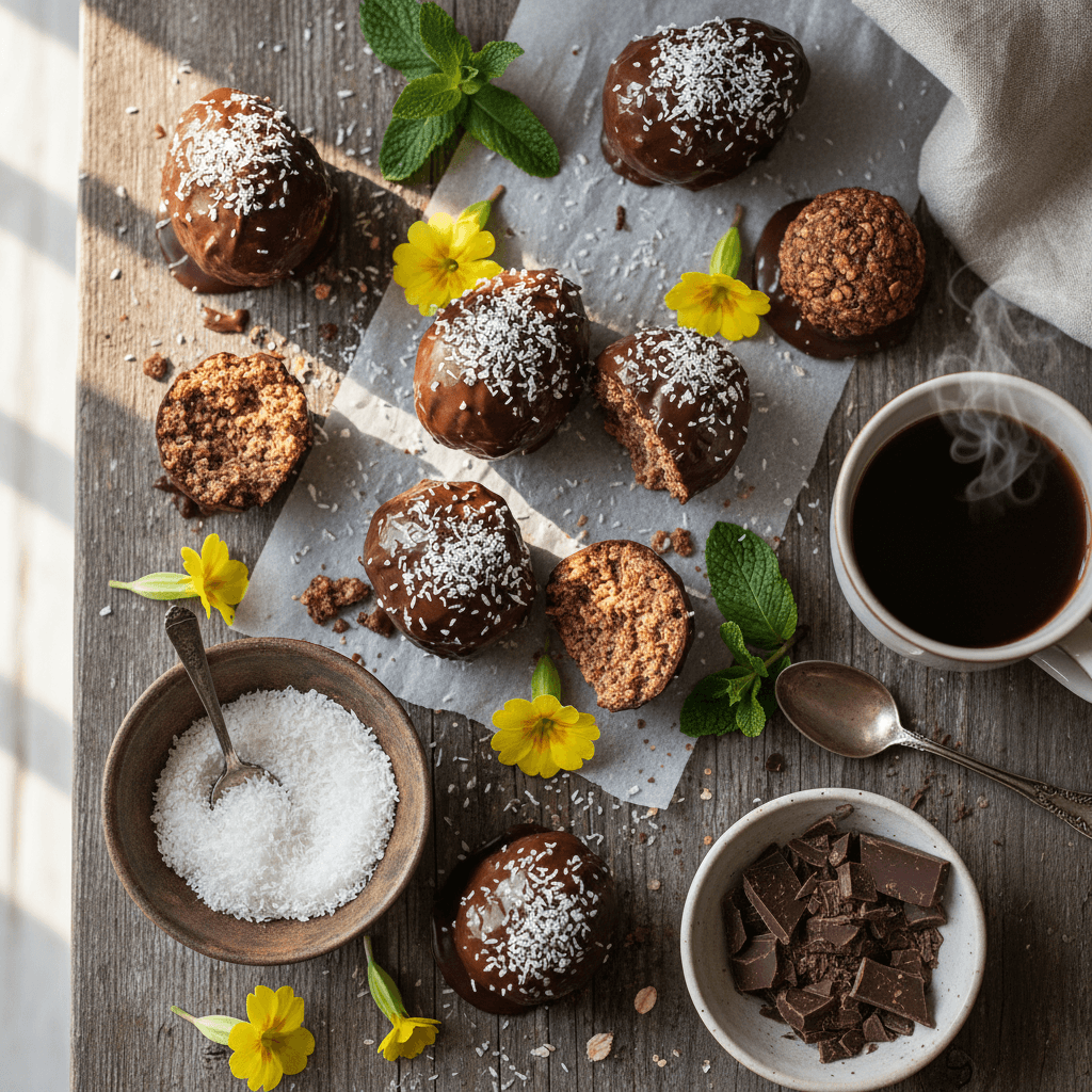 Kokosbollar som Påskägg