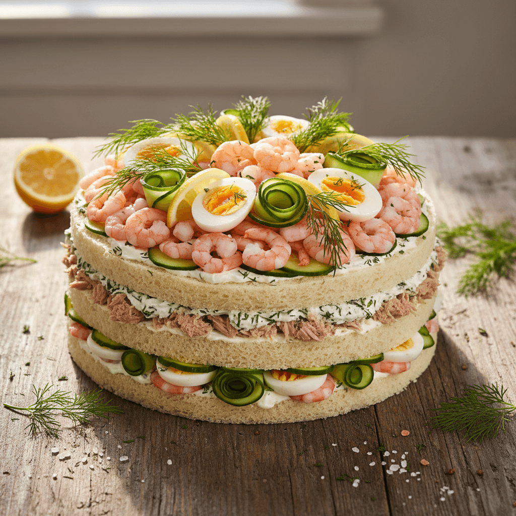 Påsk-smörgåstårta