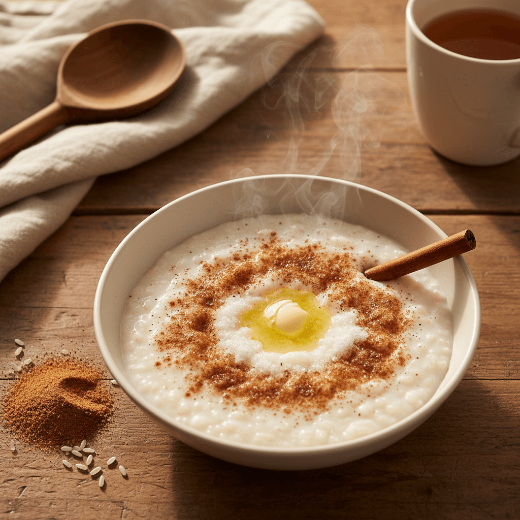 Risgrynsgröt med kanelsocker