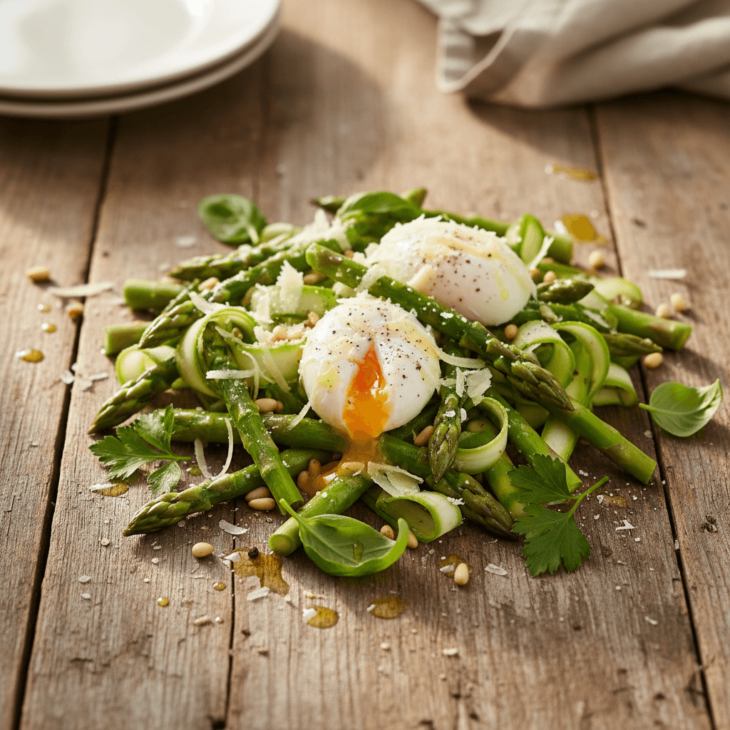 Vårfräsch Sparrissallad